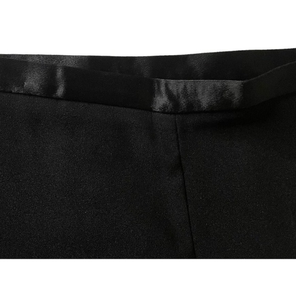Nygard Collection Black Dress Pants High Rise Tapered Leg Satin Waist Women’s 14 - Picture 3 of 10